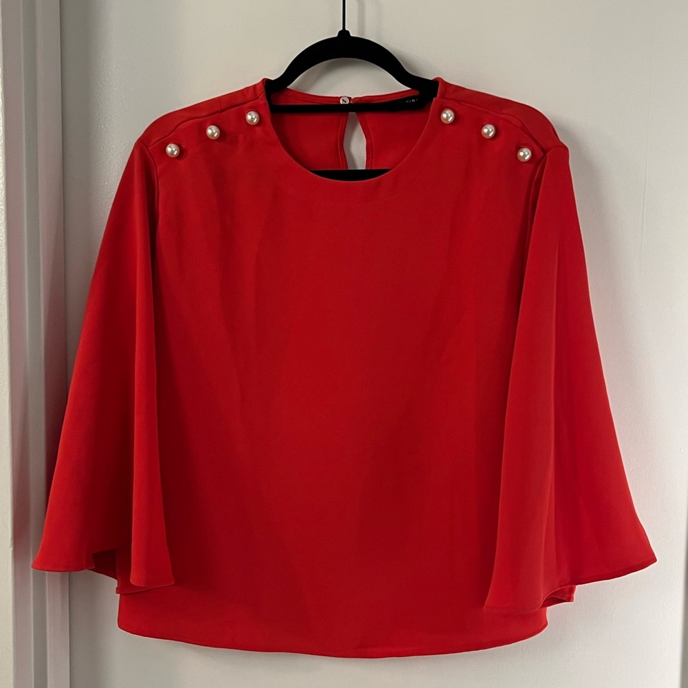 Zara blouse with pearls
